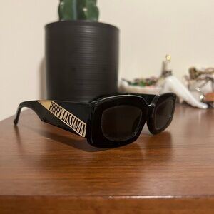 Poppy Lissiman Black Sunglasses